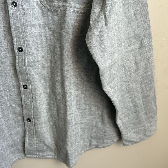 Carbon2Cobalt Mens Gray Full Button Shirt XL - Picture 3 of 8